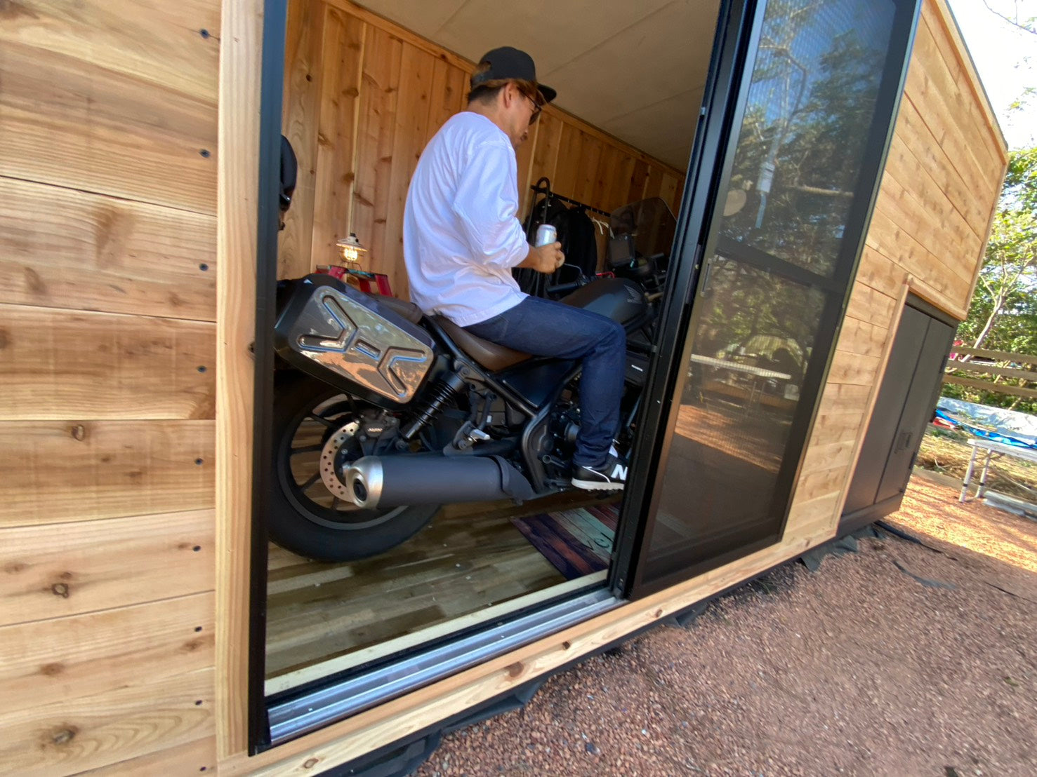 木張りバイクガレージハウス SOLD OUT