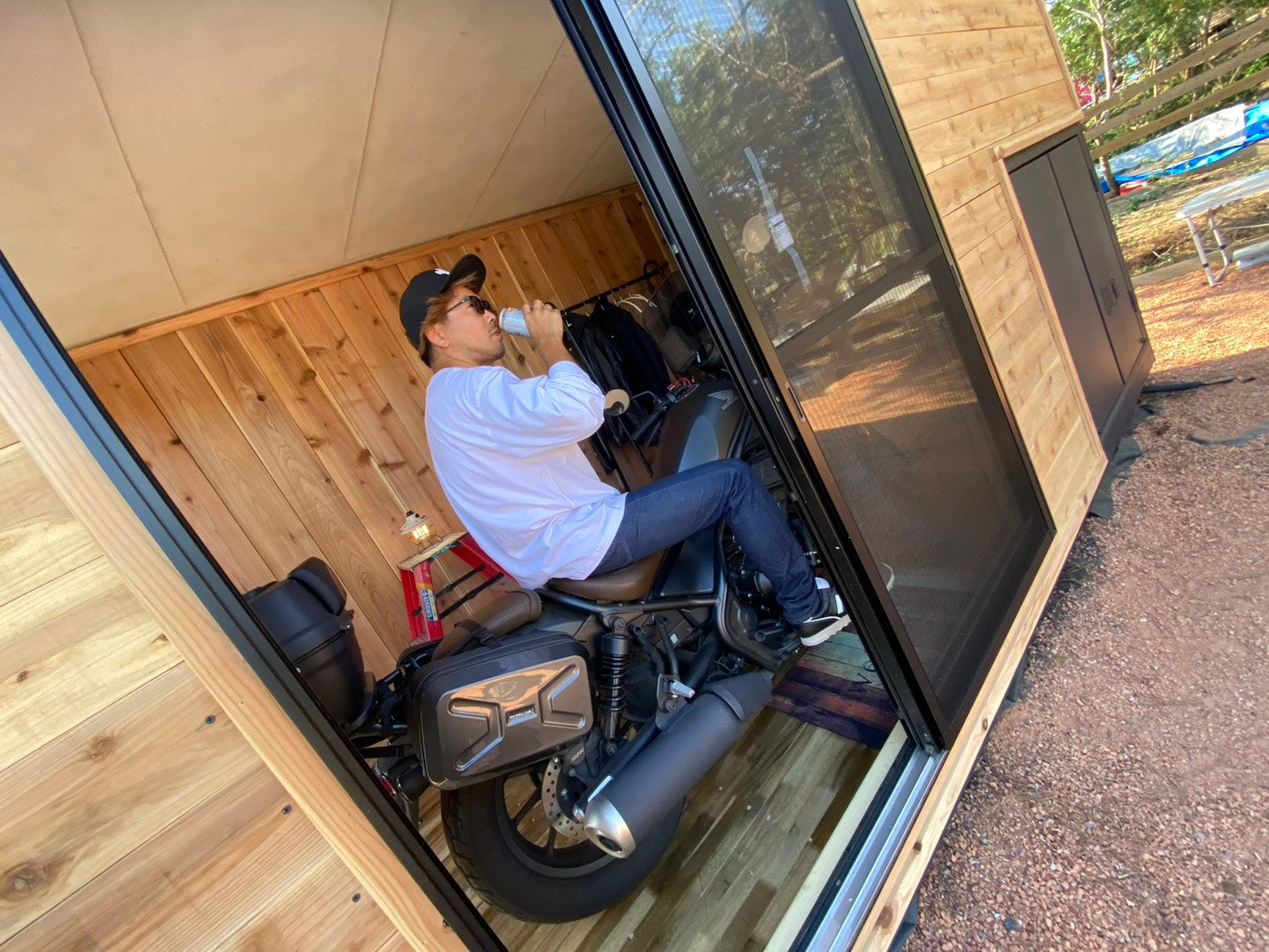 木張りバイクガレージハウス SOLD OUT